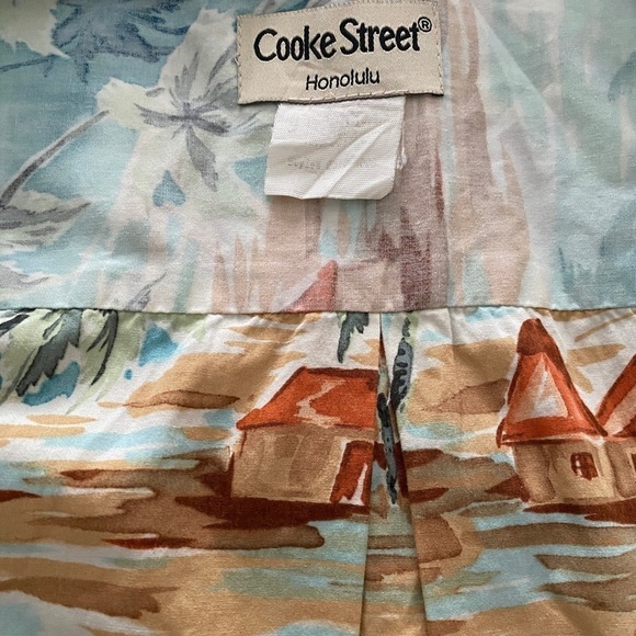 COOKE STREET Honolulu Aloha Hawaiian Tropical Floral Reverse Print Shirt Men 2XL - Picture 5 of 6